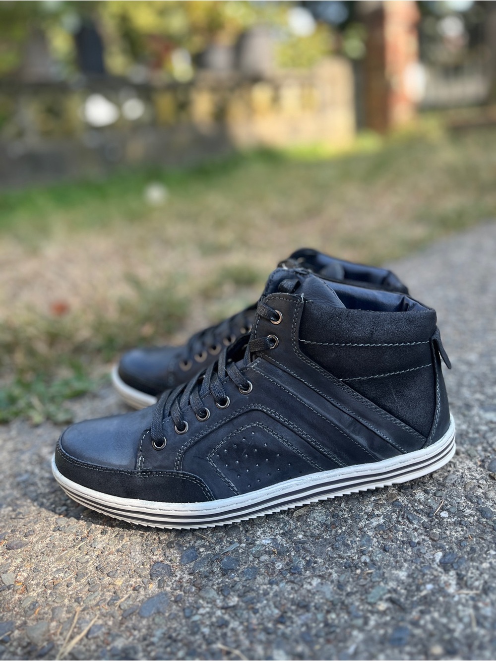 New Steve Madden Men's Black High Top Sneakers Size 11